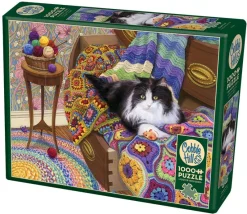 Cobble Hill - Comfy Cat - 1000 Piece Jigsaw Puzzle New