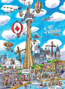 Cobble Hill - DoodleTown: Toronto - 1000 Piece Jigsaw Puzzle Best