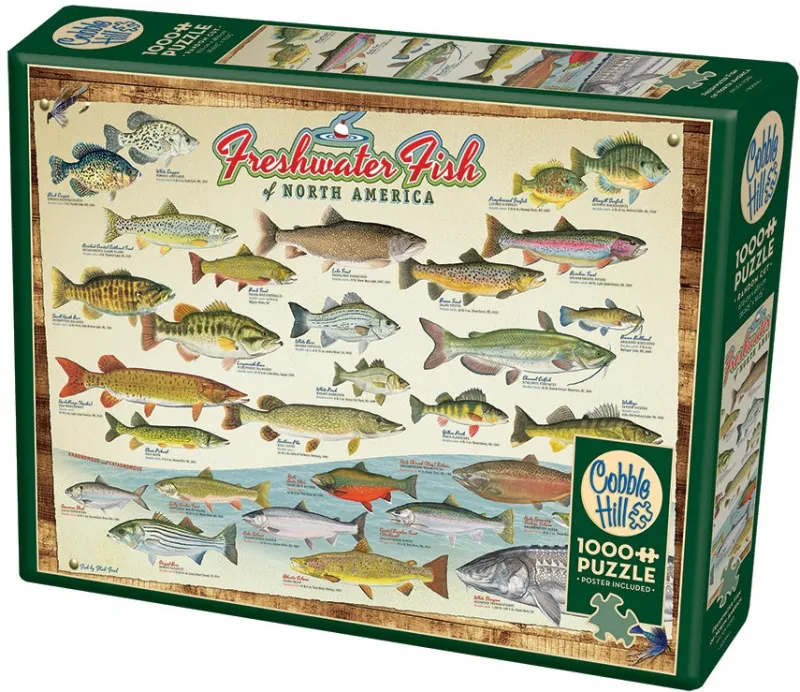 Cobble Hill - Freshwater Fish of North America - 1000 Piece Jigsaw Puzzle Sale