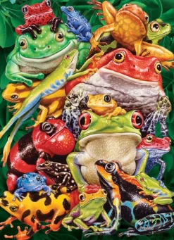 Cobble Hill - Frog Business - 1000 Piece Jigsaw Puzzle Online