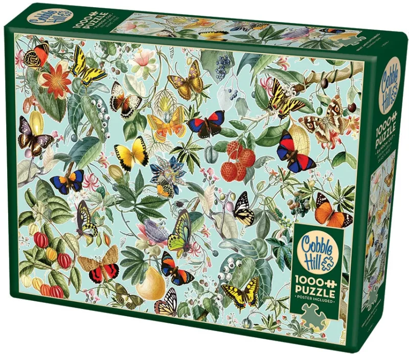 Cobble Hill - Fruit and Flutterbies - 1000 Piece Jigsaw Puzzle Online