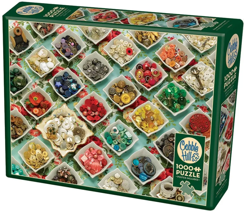 Cobble Hill - Grandma's Buttons - 1000 Piece Jigsaw Puzzle Fashion
