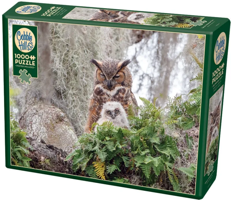 Cobble Hill - Great Horned Owl - 1000 Piece Jigsaw Puzzle Best