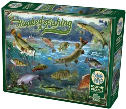 Cobble Hill - Hooked on Fishing - 1000 Piece Jigsaw Puzzle Clearance