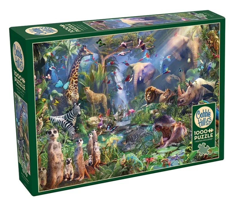Cobble Hill - Into the Jungle - 1000 Piece Jigsaw Puzzle Outlet