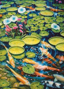 Cobble Hill - Koi Pond - 1000 Piece Jigsaw Puzzle Fashion