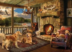 Cobble Hill - Lakeside Cabin - 1000 Piece Jigsaw Puzzle Hot