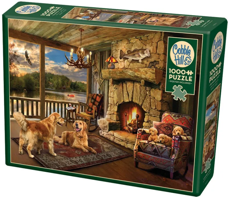Cobble Hill - Lakeside Cabin - 1000 Piece Jigsaw Puzzle Hot