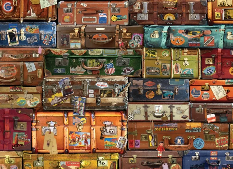 Cobble Hill - Luggage - 1000 Piece Jigsaw Puzzle Sale