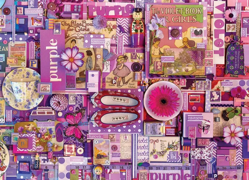 Cobble Hill - Purple - 1000 Piece Jigsaw Puzzle Discount