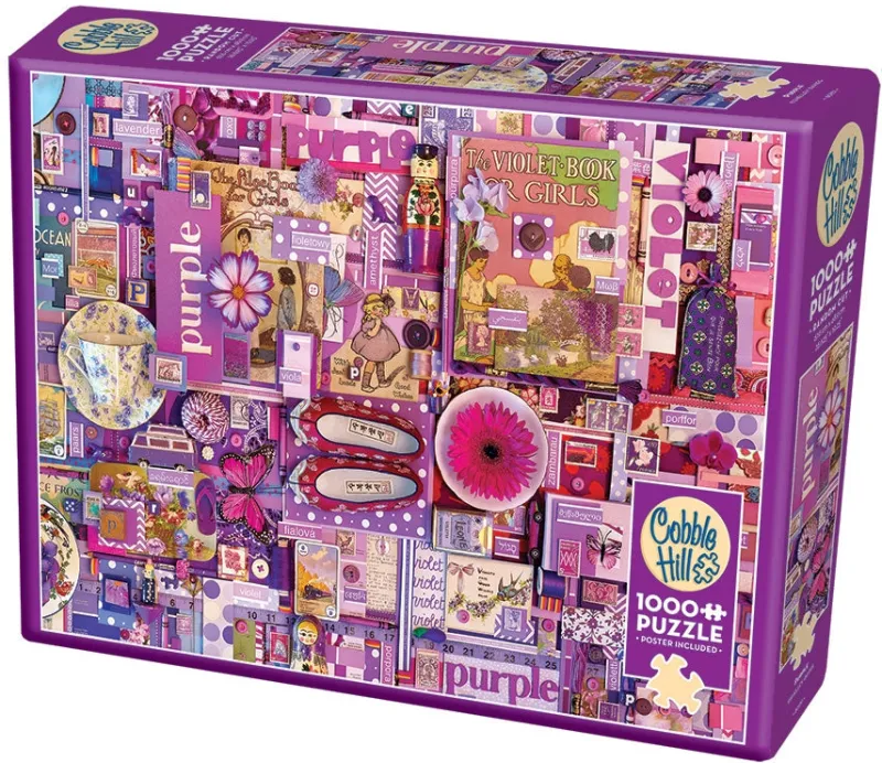 Cobble Hill - Purple - 1000 Piece Jigsaw Puzzle Discount