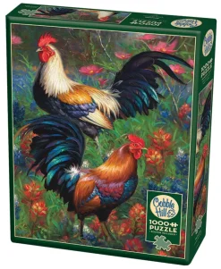 Cobble Hill - Roosters - 1000 Piece Jigsaw Puzzle New