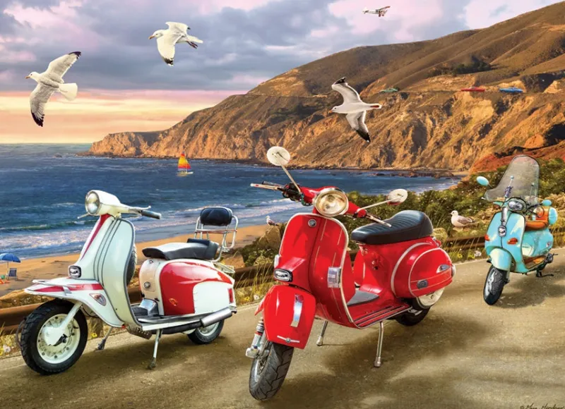 Cobble Hill - Scooters - 1000 Piece Jigsaw Puzzle Best