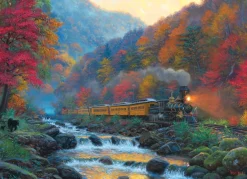Cobble Hill - Smoky Train - 1000 Piece Jigsaw Puzzle Online