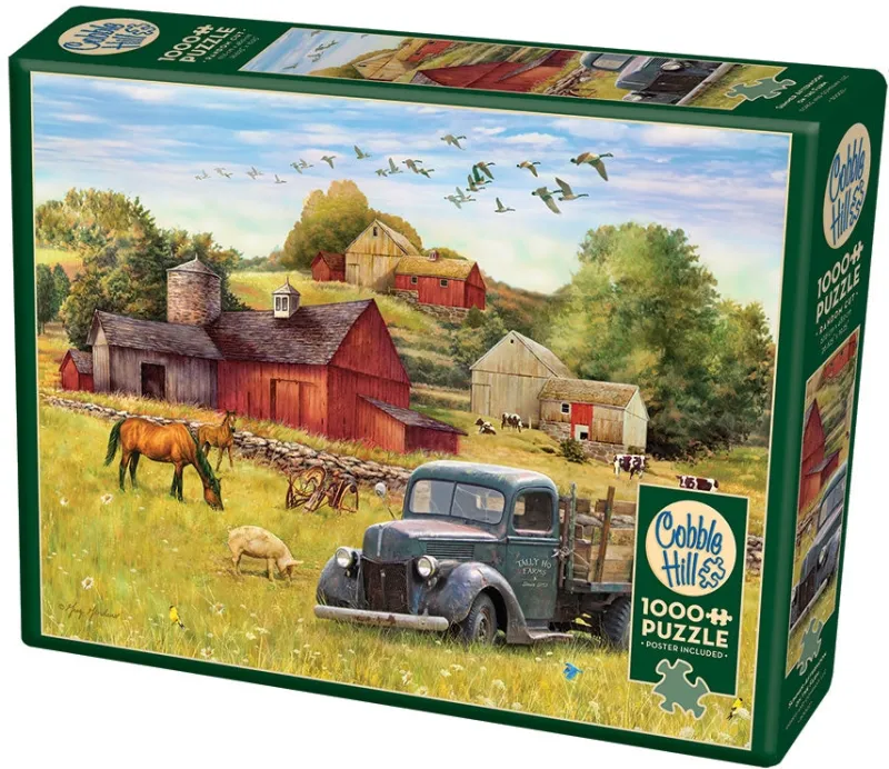 Cobble Hill - Summer Afternoon on the Farm - 1000 Piece Jigsaw Puzzle Outlet