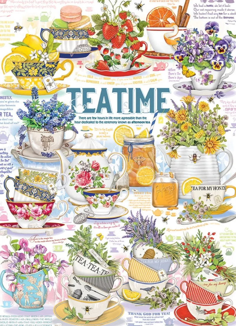 Cobble Hill - Tea Time - 1000 Piece Jigsaw Puzzle Online