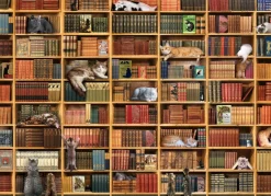 Cobble Hill - The Cat Library - 1000 Piece Jigsaw Puzzle Fashion