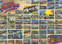 Cobble Hill - Vintage American Postcards - 1000 Piece Jigsaw Puzzle Best