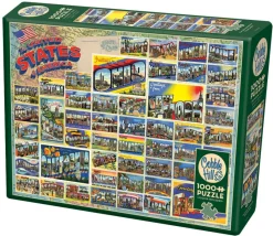 Cobble Hill - Vintage American Postcards - 1000 Piece Jigsaw Puzzle Best