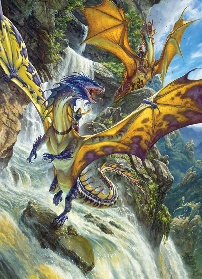 Cobble Hill - Waterfall Dragons - 1000 Piece Jigsaw Puzzle Hot