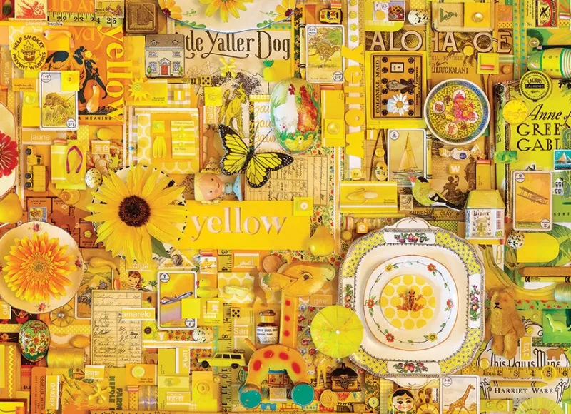 Cobble Hill - Yellow - 1000 Piece Jigsaw Puzzle Sale