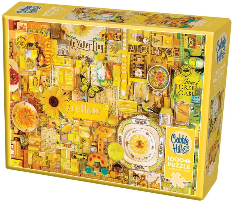 Cobble Hill - Yellow - 1000 Piece Jigsaw Puzzle Sale