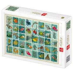 Deico Games Deico - Pattern Aquatic Animals - 1000 Piece Jigsaw Puzzle New