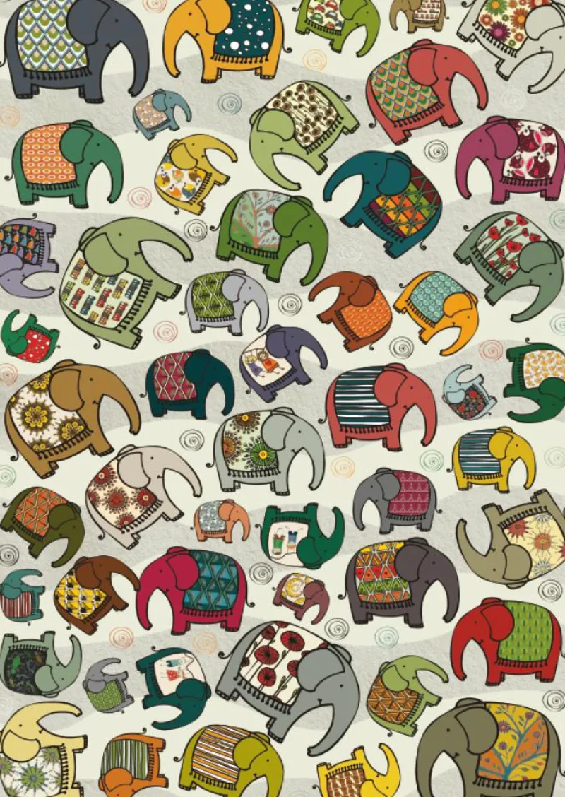Deico Games Deico - Pattern Puzzle Elephants - 1000 Piece Jigsaw Puzzle Discount