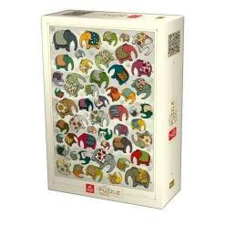Deico Games Deico - Pattern Puzzle Elephants - 1000 Piece Jigsaw Puzzle Discount