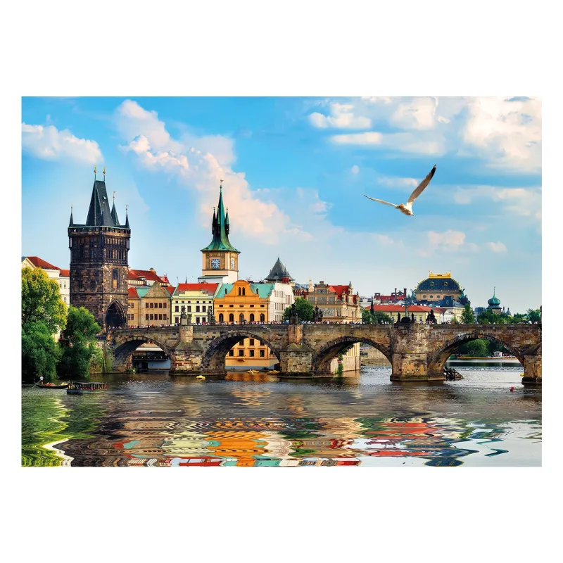 Dino - Charles Bridge Prague - 1000 Piece Jigsaw Puzzle Clearance