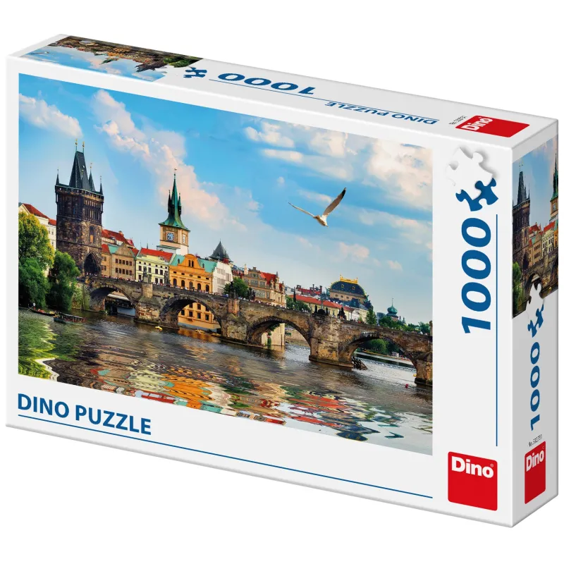 Dino - Charles Bridge Prague - 1000 Piece Jigsaw Puzzle Clearance