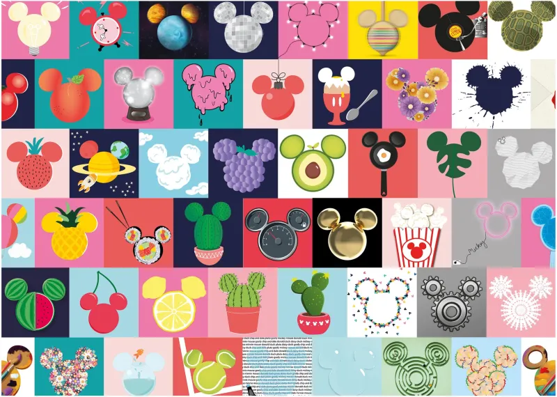 Dino - Mickey Ears - 1000 Piece Jigsaw Puzzle Fashion