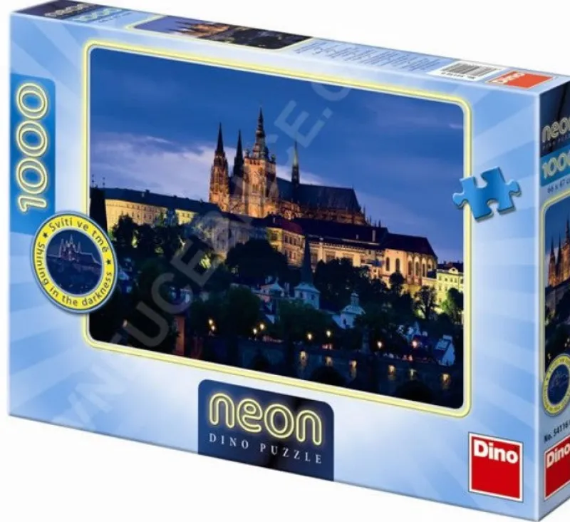 Dino - Neon Puzzle - Prague - 1000 Piece Jigsaw Puzzle Hot