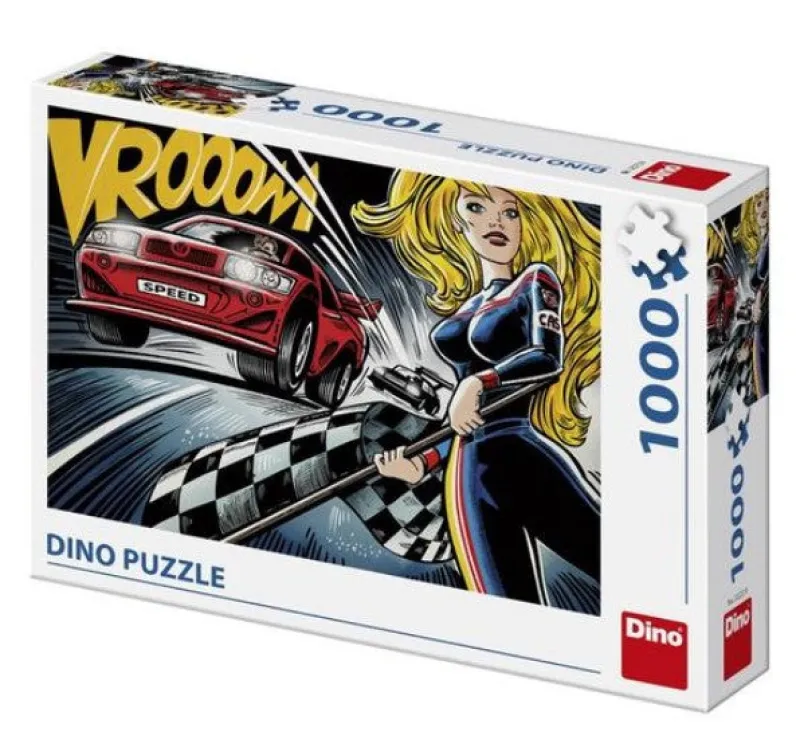 Dino - Pop Art - Race - 1000 Piece Jigsaw Puzzle Discount