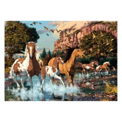 Dino - Secret Puzzle - Horses - 1000 Piece Jigsaw Puzzle Outlet
