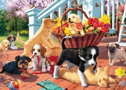 Dino - Secret Puzzle - Puppies - 1000 Piece Jigsaw Puzzle Clearance