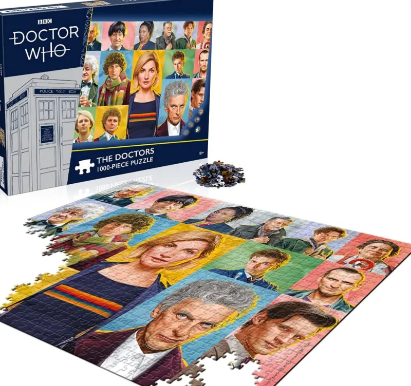Winning Moves Doctor Who - The Doctors - 1000 Piece Jigsaw Puzzle Clearance