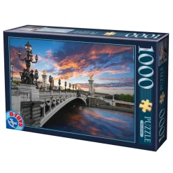 Dtoys - Alexander III Bridge, Paris, France - 1000 Piece Jigsaw Puzzle New