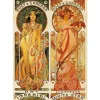 Dtoys - Alphonse Mucha : Moet and Chandon, Cremant Imperial - 1000 Piece Jigsaw Puzzle Best