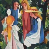 Dtoys - August Macke: Four Girls - 1000 Piece Jigsaw Puzzle Sale