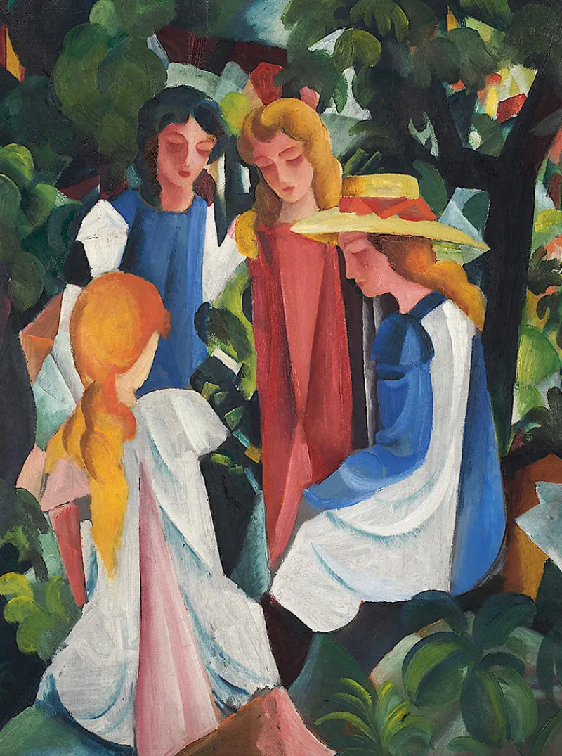 Dtoys - August Macke: Four Girls - 1000 Piece Jigsaw Puzzle Sale