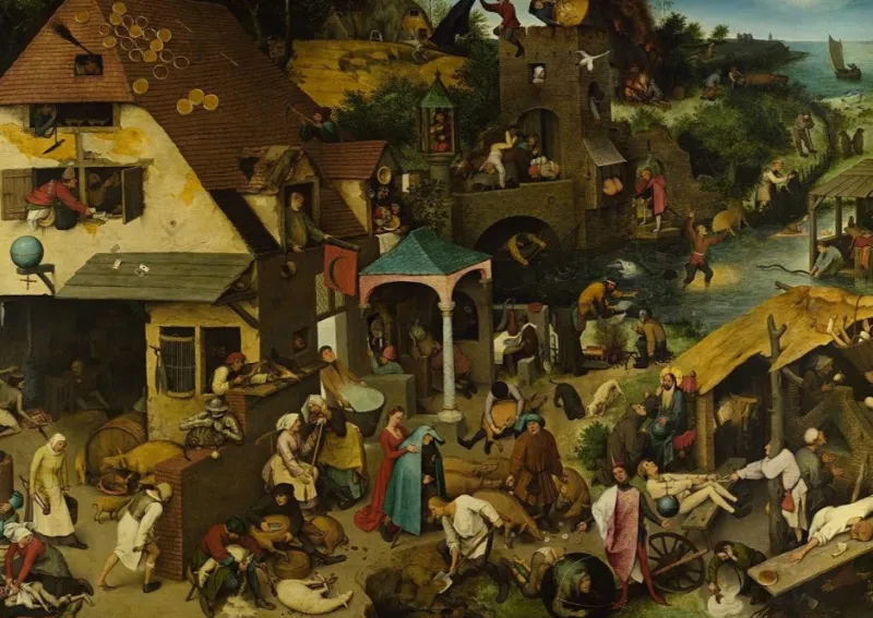 Dtoys - Brueghel Pieter - Flemish Proverb - 1000 Piece Jigsaw Puzzle Fashion