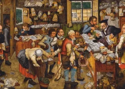 Dtoys - Brueghel Pieter the Younger: The Payment of the Tithes, 1617-1622 - 1000 Piece Jigsaw Puzzle Clearance