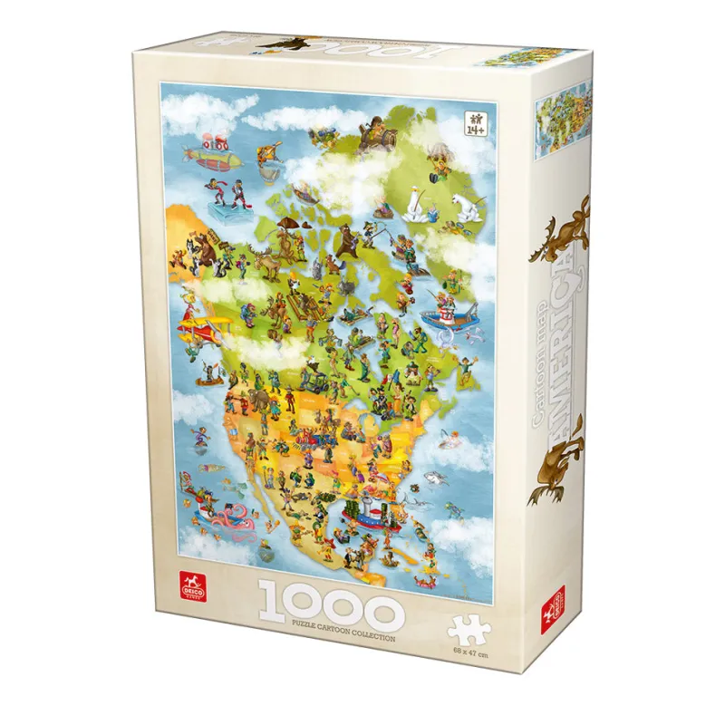 Deico Games Dtoys - Cartoon Collection - USA - 1000 Piece Jigsaw Puzzle Clearance