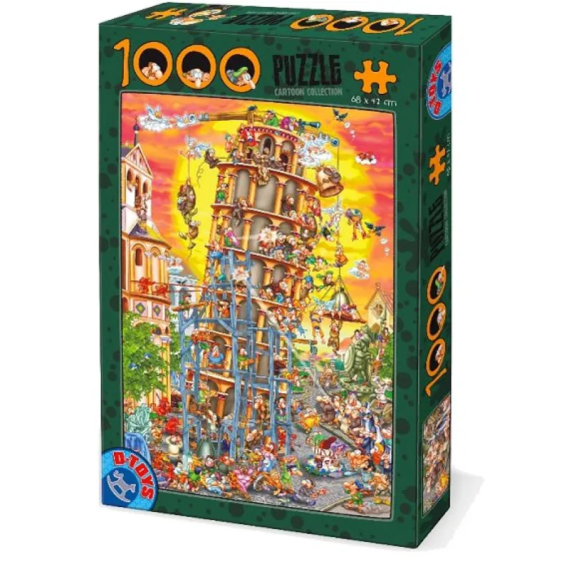 Dtoys - Cartoon Collection : Pisa Tower - 1000 Piece Jigsaw Puzzle Discount