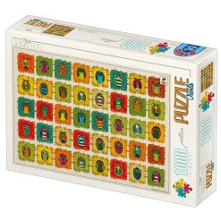 Dtoys - David Katai Eszter : Pattern Owls - 1000 Piece Jigsaw Puzzle Clearance