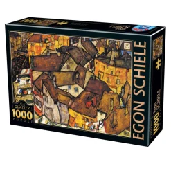Dtoys - Egon Schiele - Crescent of Houses - 1000 Piece Jigsaw Puzzle Hot