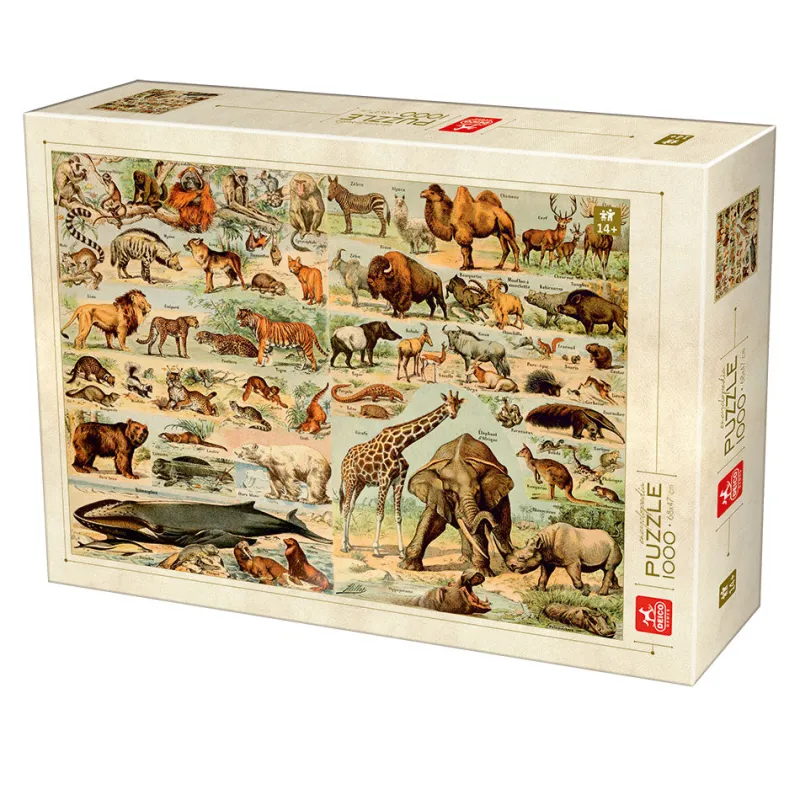 Deico Games Dtoys - Encyclopedia Wild Animals - 1000 Piece Jigsaw Puzzle Hot
