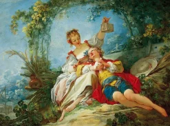 Dtoys - Jean-Honoré Fragonard: Happy Lovers - 1000 piece jigsaw puzzle Hot