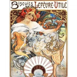 Dtoys - Jigsaw Puzzle - Alphonse Mucha : Lefèvre-Utile Biscuits 1000 piece jigsaw puzzle Hot